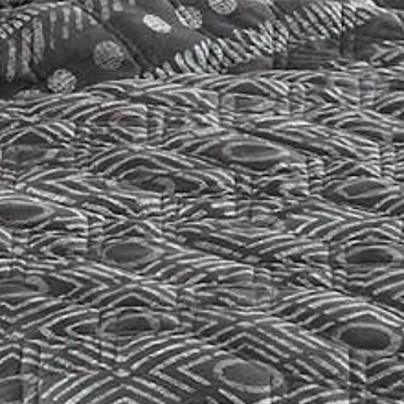 NEW! Beautiful Boho Nomad Geometric Print Dark Gray TWIN Quilt Set with Tote Bag - Picture 5 of 5